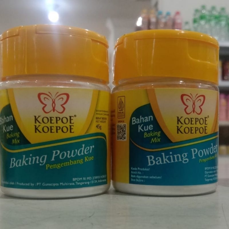 

Bahan Kue Baking Powder / Pengembang Kue Koepoe Koepoe 45gram