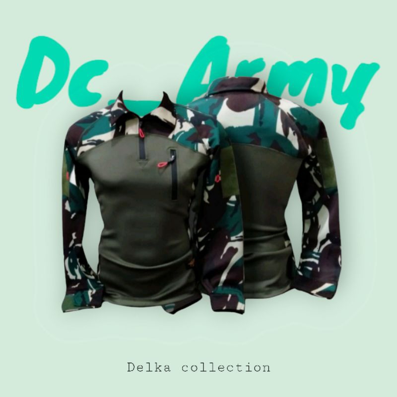 Kaos polo Tactical scuba/Varian loreng loreng malvinas dan NKRI