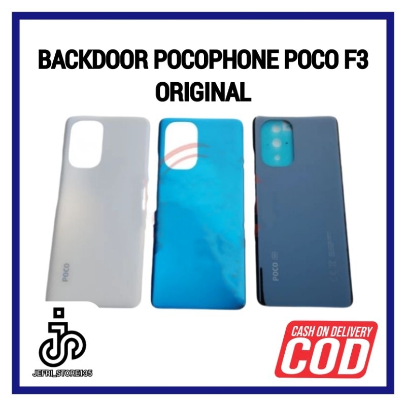 BACKDOOR BACK COVER TUTUP BELAKANG HOUSING POCOPHONE POCO F3 5G ORIGINAL