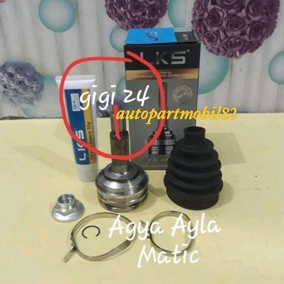 CV Joint Luar As Roda Depan Luar Agya Ayla Matic LKS