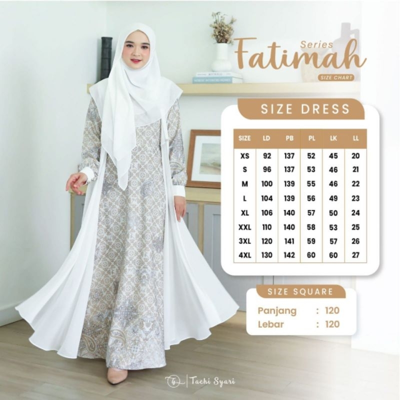 FATIMAH SERIES by TACHI SYARI [SARIMBIT CAHAYA CINTA by TACHI SYARI] [FATIMAH DRESS DEWASA]