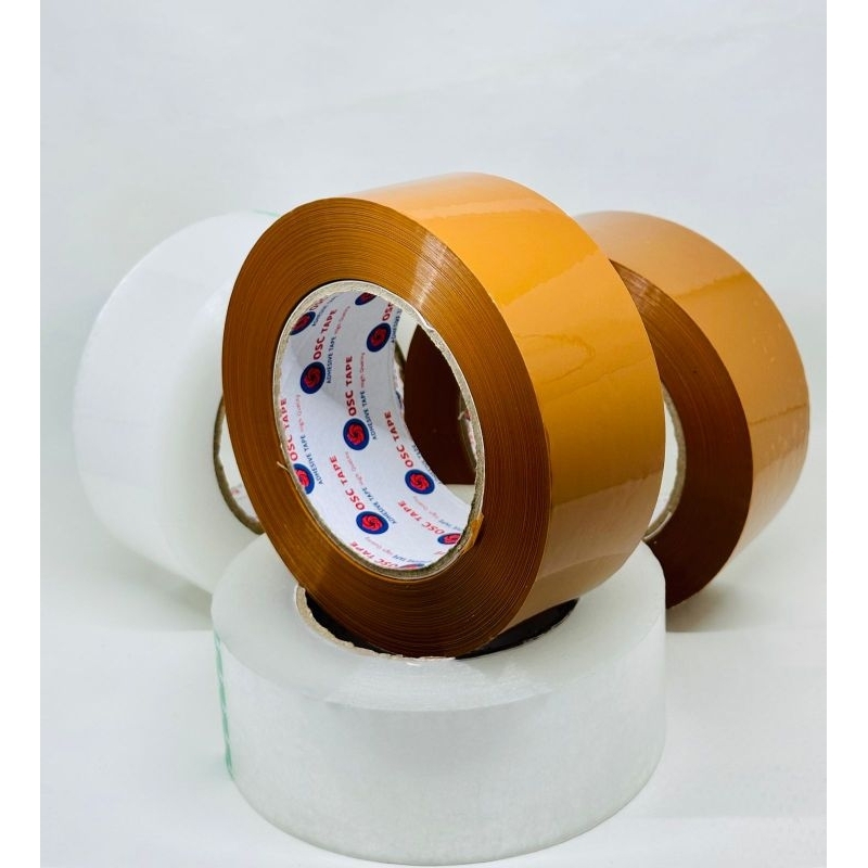 

6PCS Lakban Jumbo OSC TAPE 45mm x 300Yard Bening Coklat