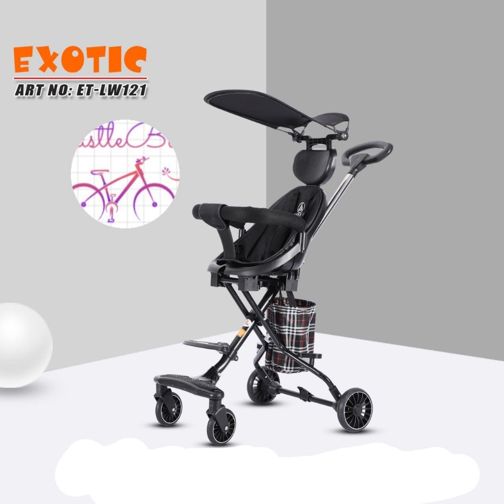 Magic Stroller EXOTIC LW120 & LW121 Baby Stroller kanopi & tanpa kanopi