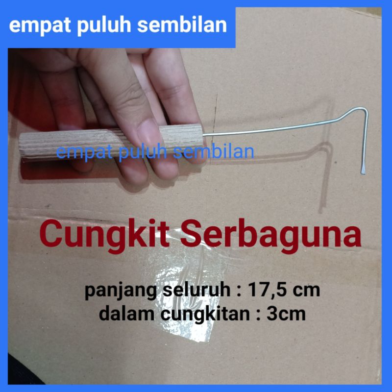 cungkit serbaguna / sutil tusuk / cukil pukis / sodet makanan / alat cukil pukis leker