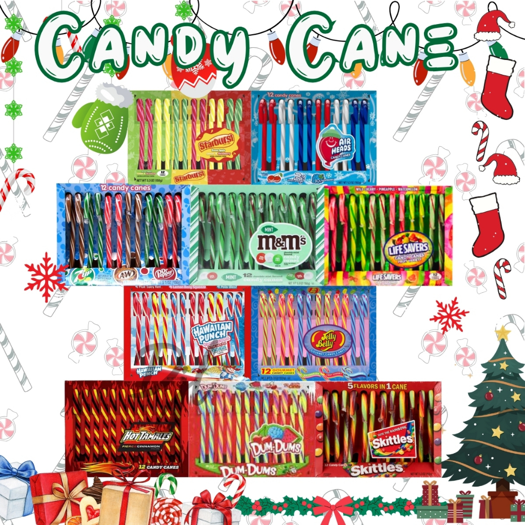 

Candy Cane 150g Permen Tongkat 1 Pak Sncak Camilan Import Food Manis Dengan Varian Rasa Skittle Airhead M&M Starburst 7UP Jelly Belly Life Savers