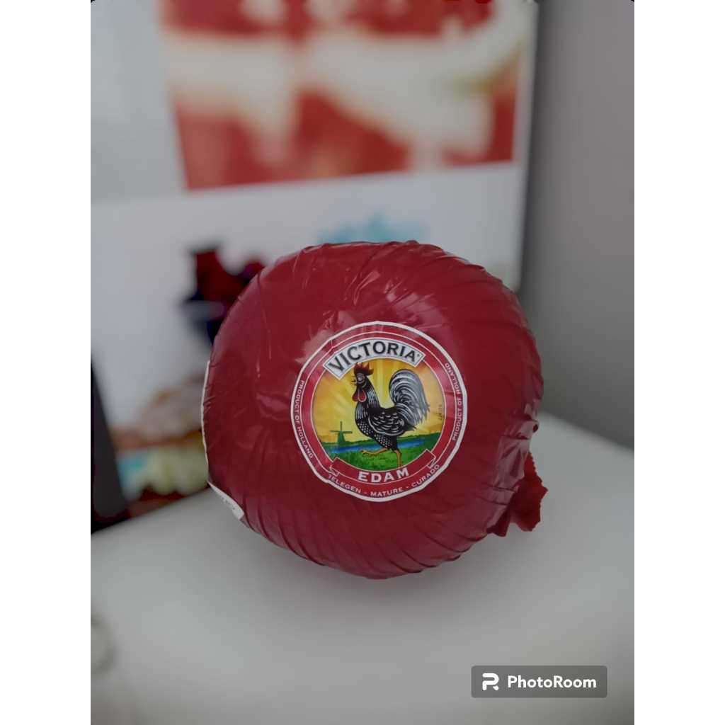 

Keju Edam Victoria Bola 1.6kg - 1.8kg / Keju edam untuk kue Bakery dan pastry keju edam