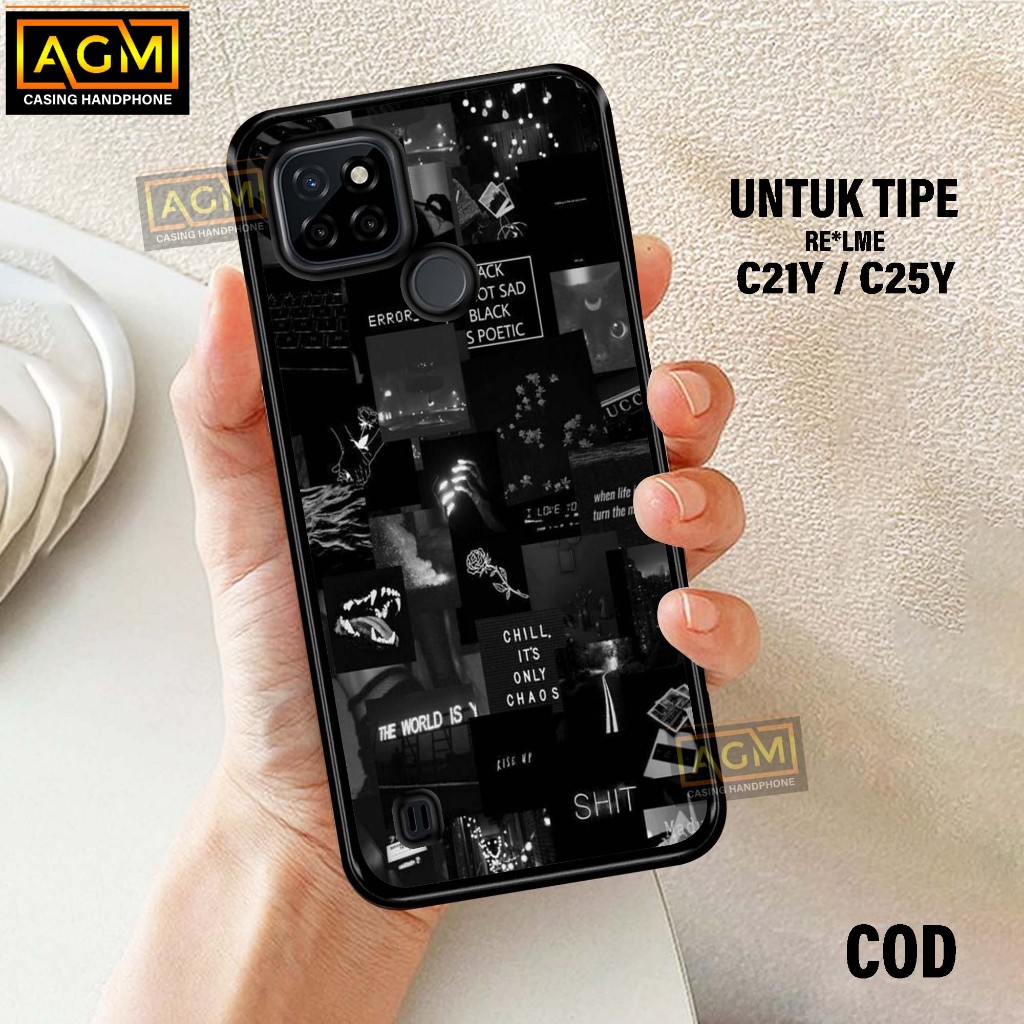 Case Realme C21Y / C25Y Terbaru Case kilau - New Case Glossy casing Hp Realme C21Y / C25Y [Motif Aes