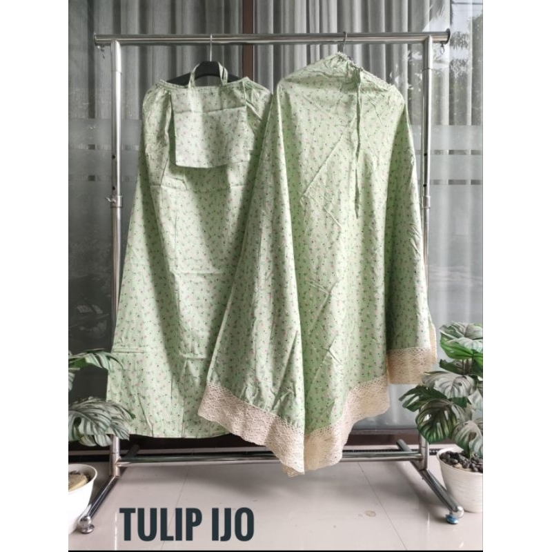 Mukena katun jepang ori setandar jumbo