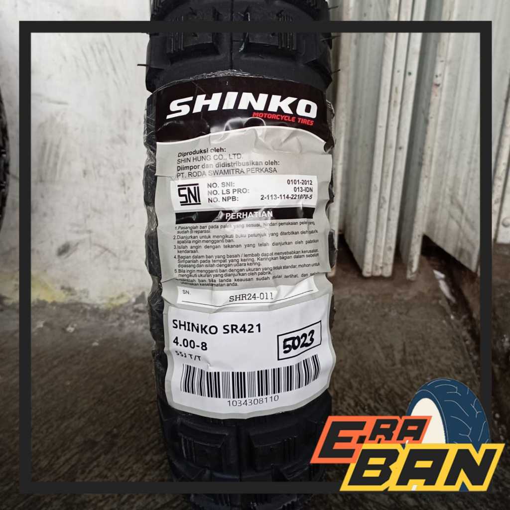 BAN LUAR SHINKO SR421 400 RING 8 TUBETYPE