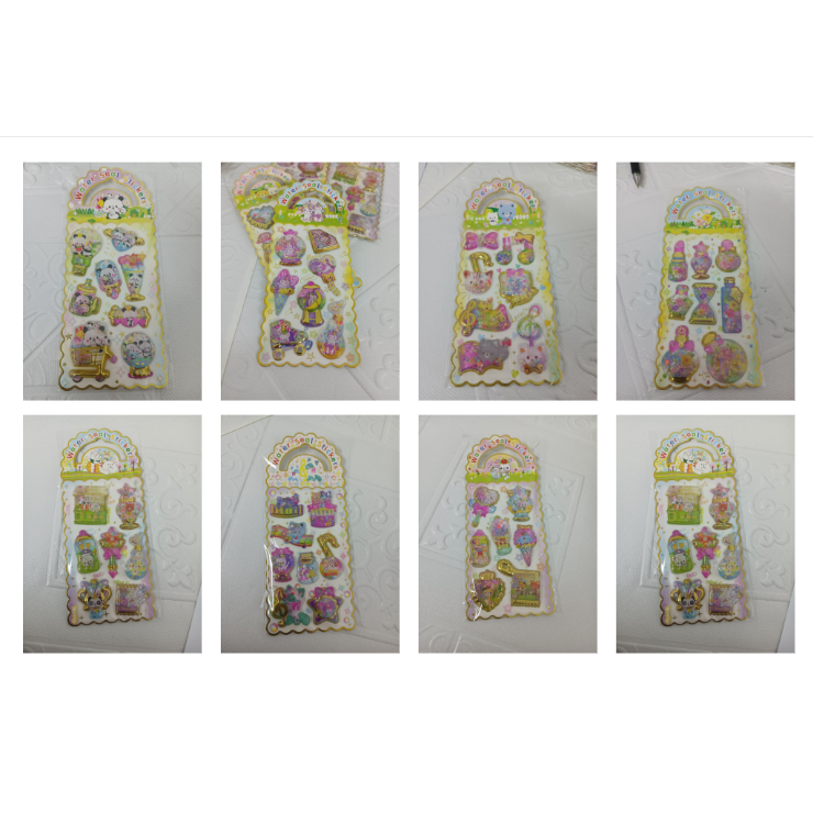 

STIKER TIMBUL GLITTER WATER SEAL - Stiker Timbul 10 PCS