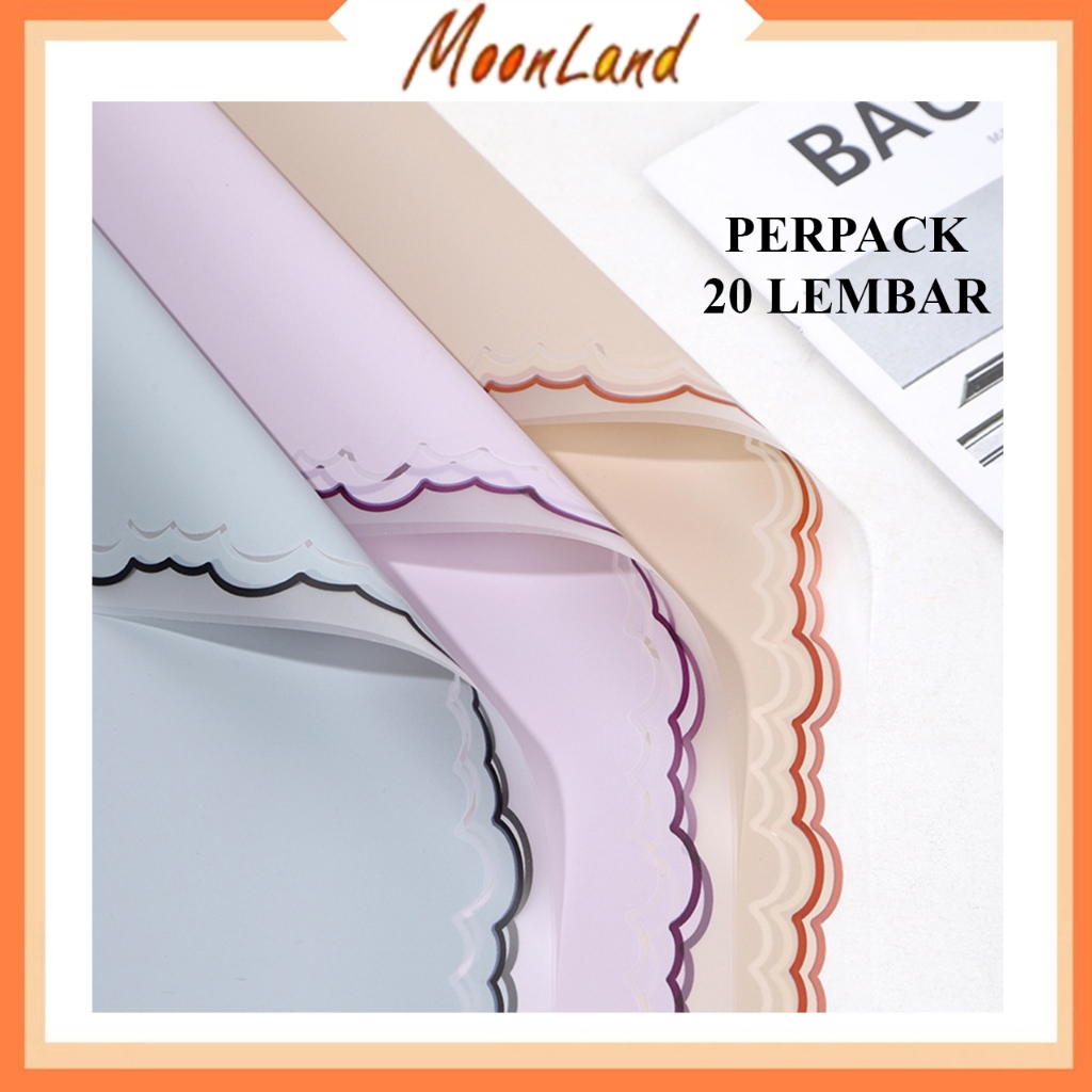 

20 Lembar Kertas Buket Korean Cloud Lace Flower Wrapping Kb6180