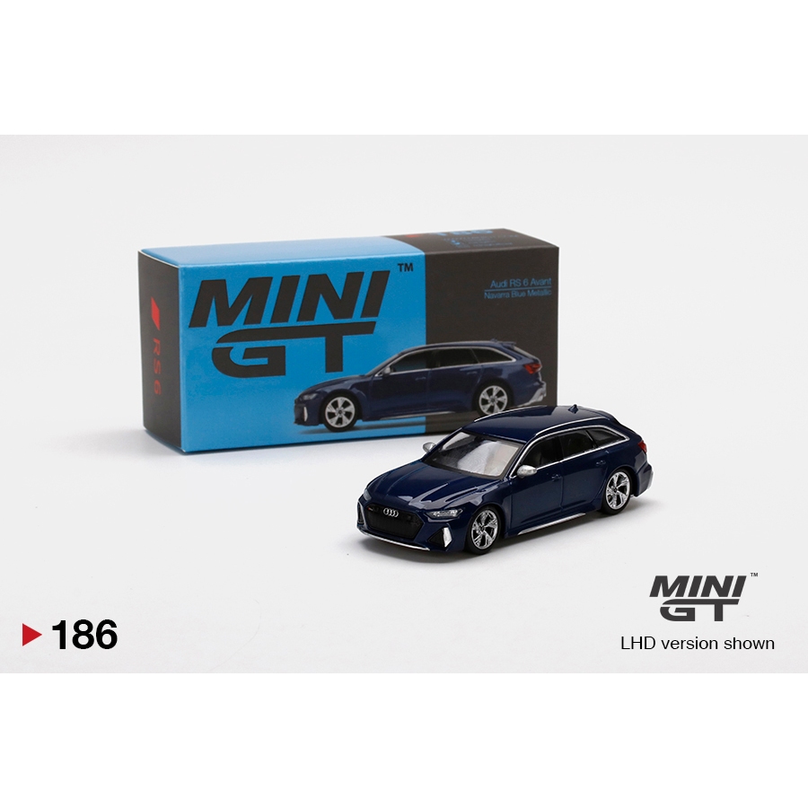 MINI GT MINIGT 186 Audi RS 6 Avant Navarra Blue Metallic