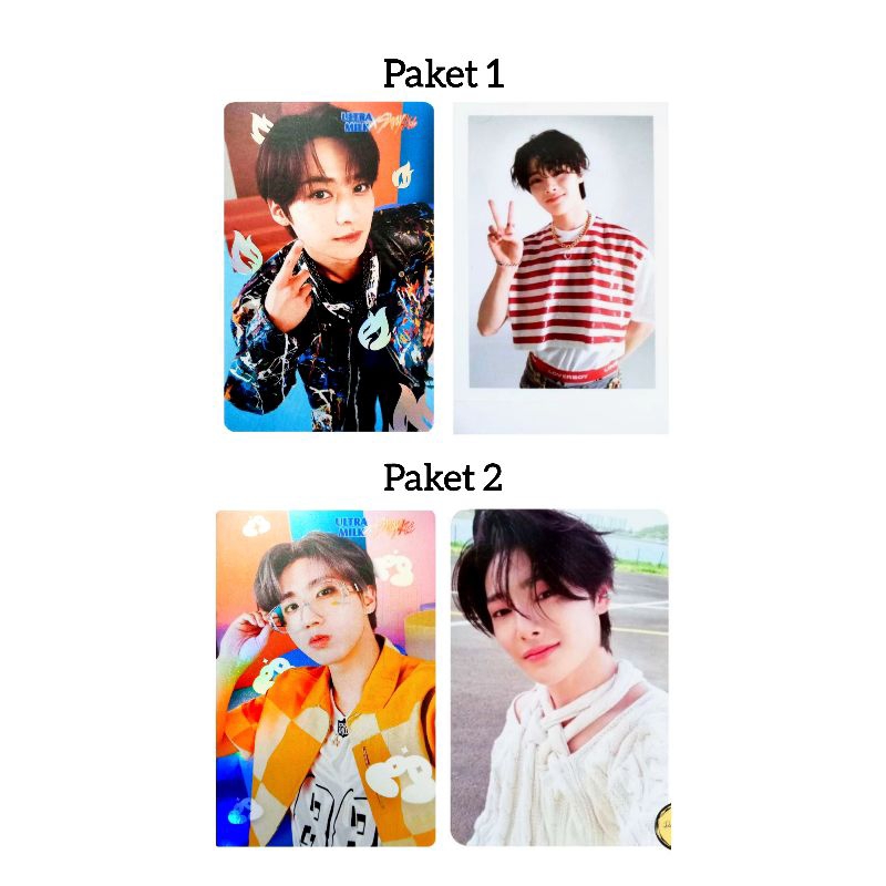 [Ready] OFFICIAL PHOTOCARD LEE KNOW STRAY KIDS X ULTRA MILK - PC HAN ULTRA MILK - PHOTOCARD I.N MAXI