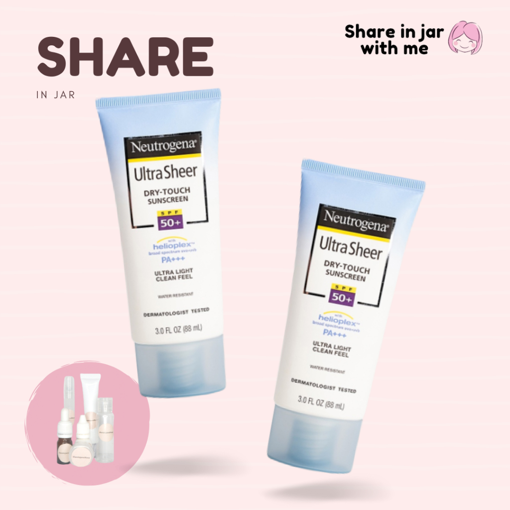 [SHARE IN JAR] Neutrogena Ultra Sheer Dry Touch Sunscreen SPF50+ PA+++ ORIGINAL