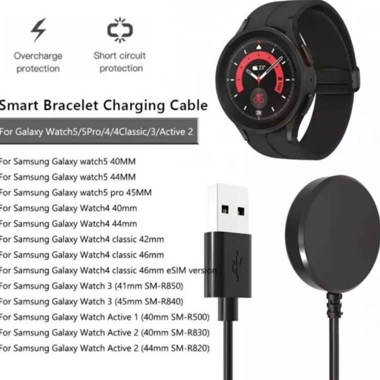 ToL USB Kabel Charger Samsung Galaxy Watch 5 4mm  44mm  Watch 5 Pro 45mm Dock Cable Charger Smart Wa
