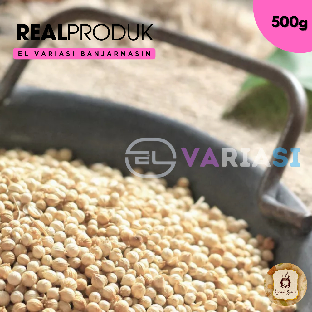 

500gr || Ketumbar Putih / Rempah & Bumbu Masak Asli Original Kualitas Premium Untuk Obat Jantung By. EL Variasi