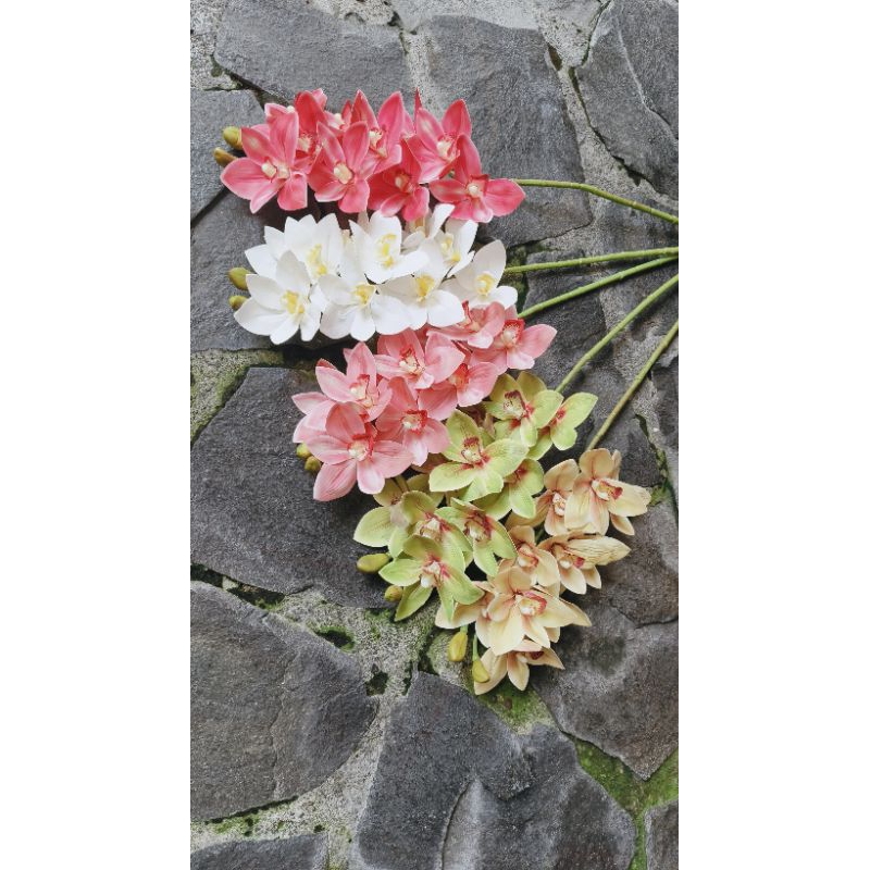 Anggrek Latex Anggrek Bulan Moth Orchid Bunga Plastik Dekorasi Rumah