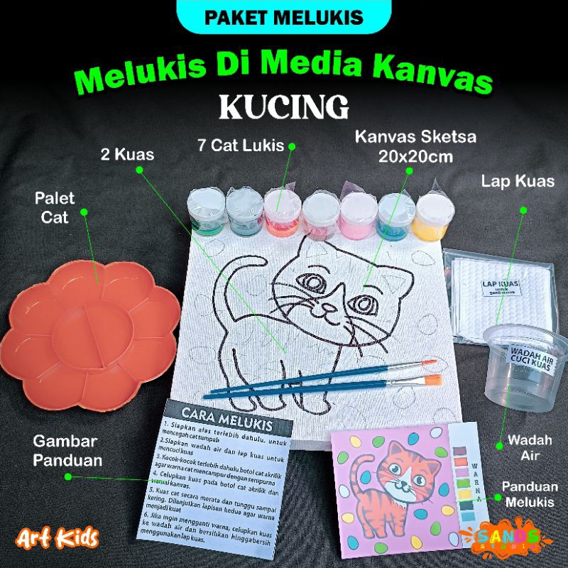 

Paket Melukis Kanvas Premium Tema Kucing