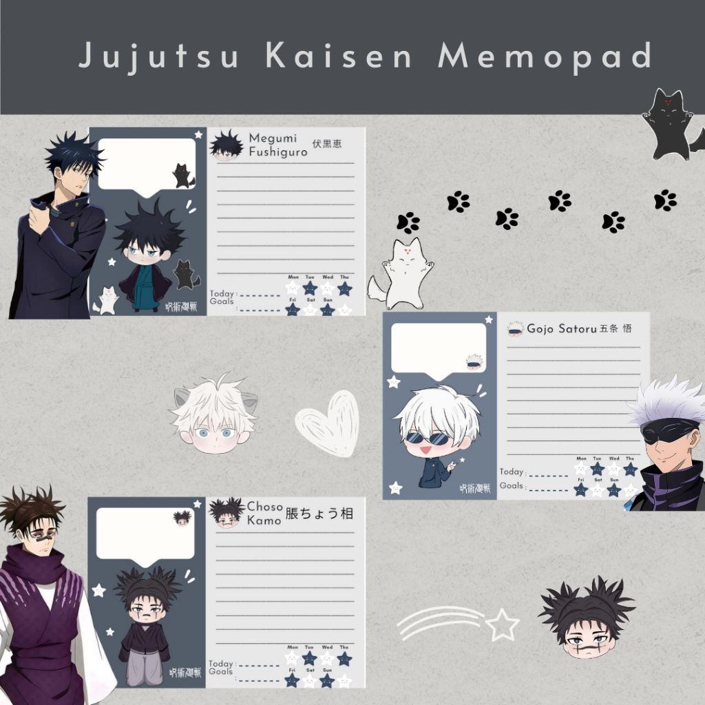 

JUJUTSU KAISEN MEMOPAD