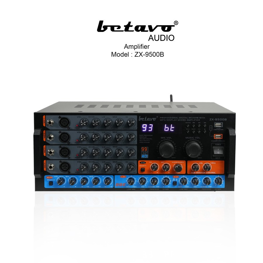 AMPLIFIER BETAVO ZX 9500 B / ZX9500B / ZX 9500B BLUETOOTH ORIGINAL BETAVO