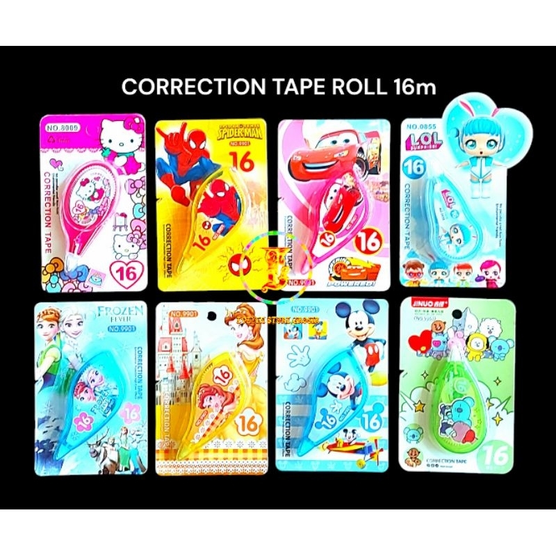 

Correction Tape / Tip Ex RoLL 16 meter Karakter Kartun