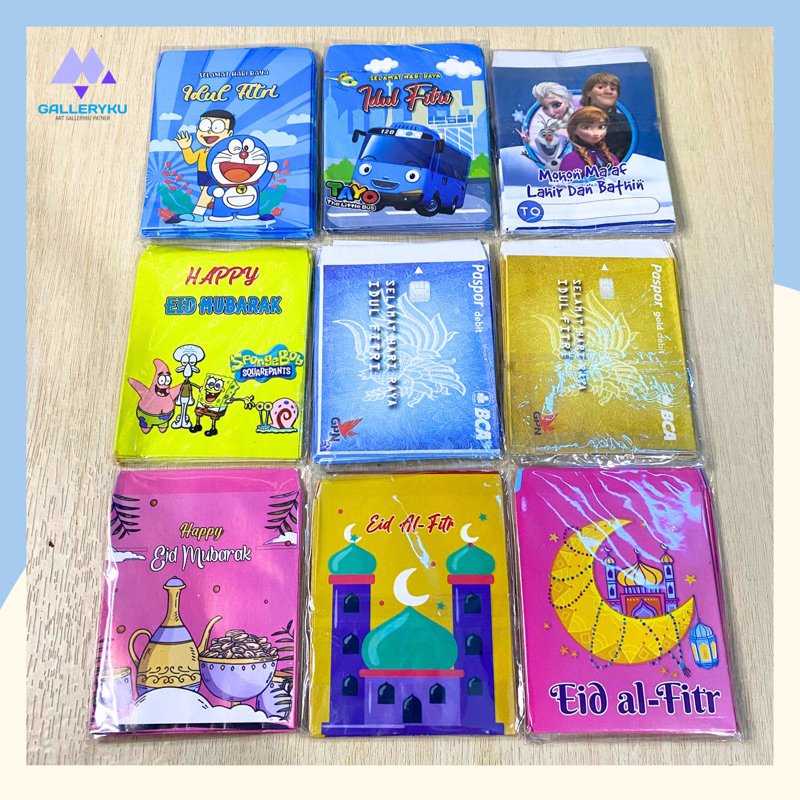 

[Murah] Amplop Lebaran Karakter Lucu 1 Pack Isi 10pcs