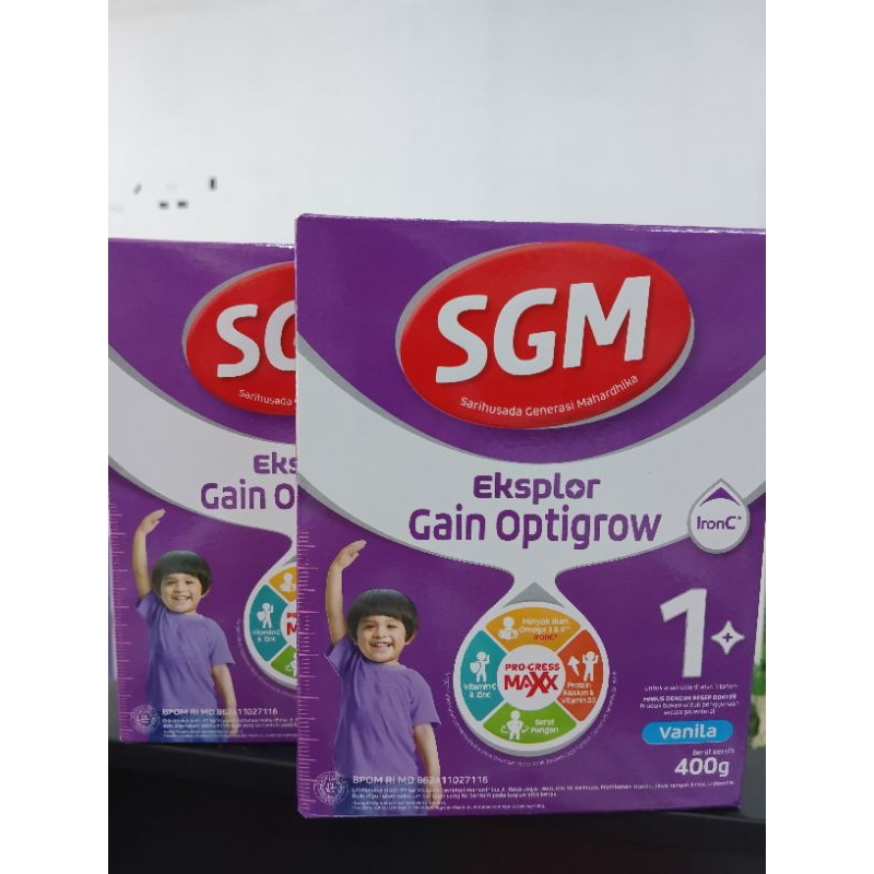 Susu SGM Eksplor Gain Optigrow 1+ 400gram
