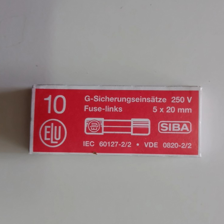 Fuse kaca 5x20 1A 250V F1MAL250V Fast Acting SIBA.7000134 Fuse kaca 5x20 1A 250V F1MAL250V Fast Acti