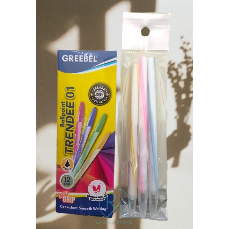 

(ISI 3 PCS) PULPEN GREEBEL TRENDEE 01 ECER