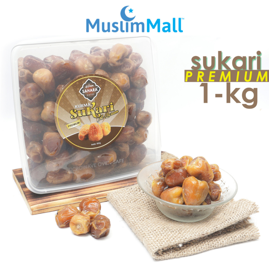 

Kurma Sukari Premium 1kg - Asala Sukkari Korma Raja