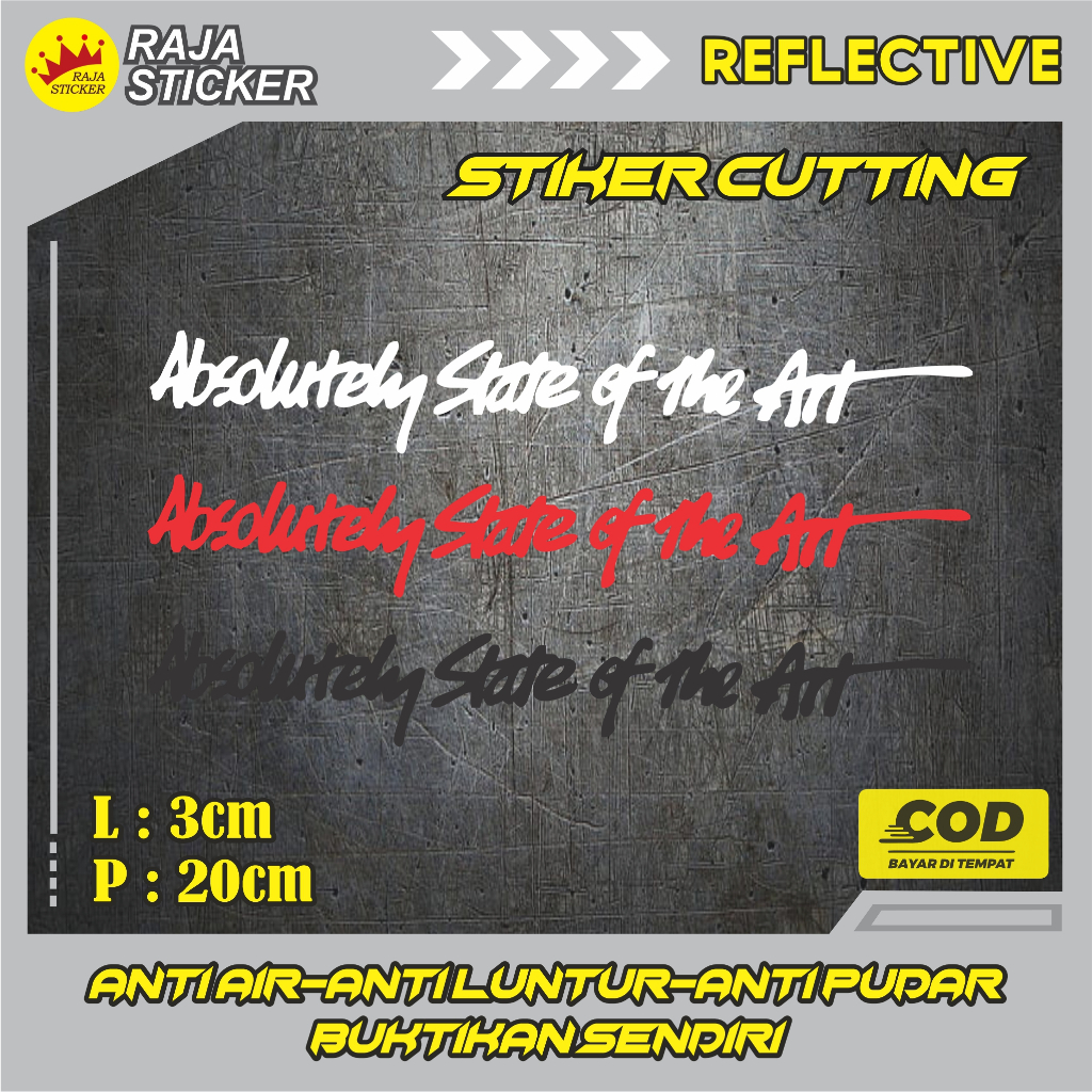 

Stiker Sticker cutting Absolutely state of the art
