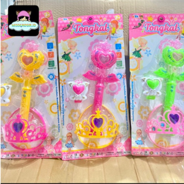 Tongkat Peri Cantik & mahkota ada musik dan lampu