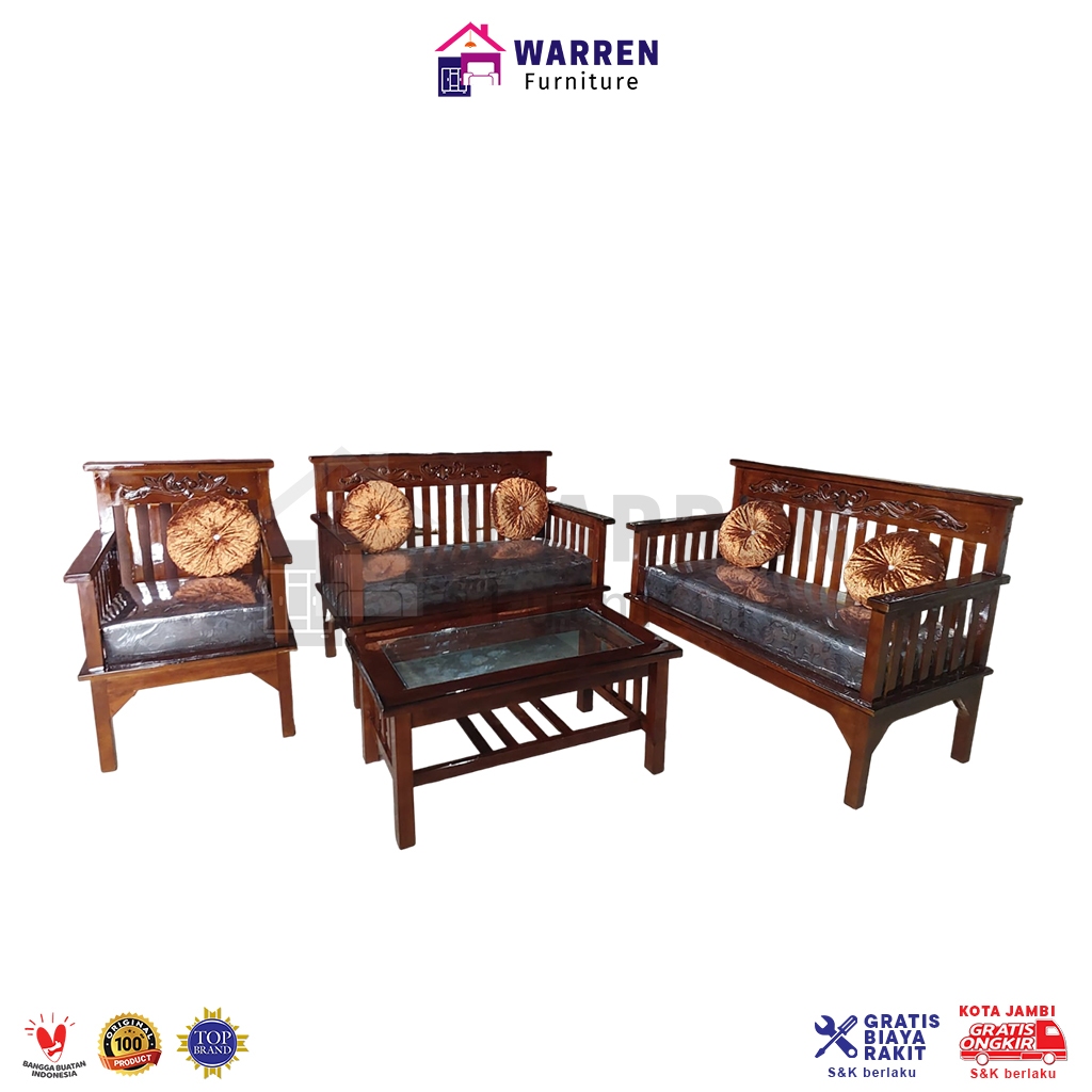 Kursi Tamu Kayu Jati Jepara Minimalis Ukir - Minimalis ukir 221