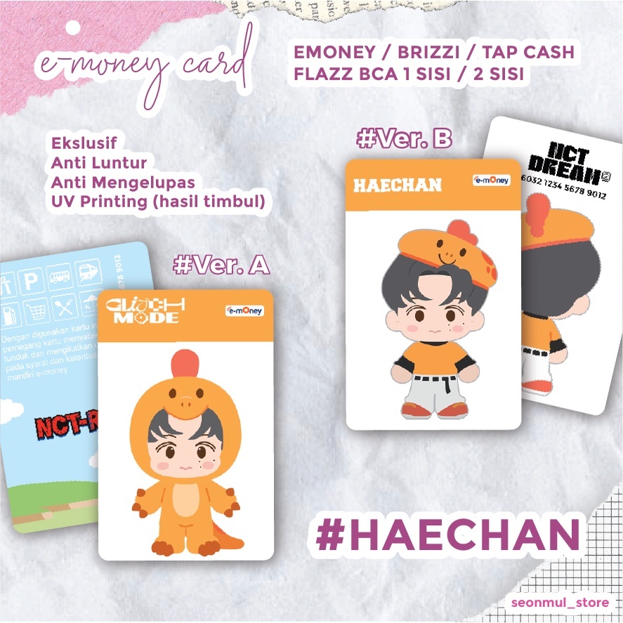 READY STOCK EMONEY HAECHAN NCTREX / NCT DREAM T-REX / NCT DREAM X PINKFONG TREX / FLAZZ / BRIZZI / T