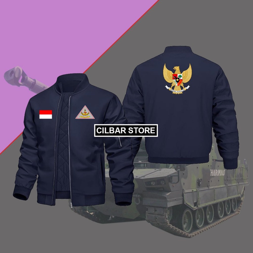 Jacket Waterproof Pria Wanita Bomber Parasut TOP GUN Army TNI DENJAKA Terbaru