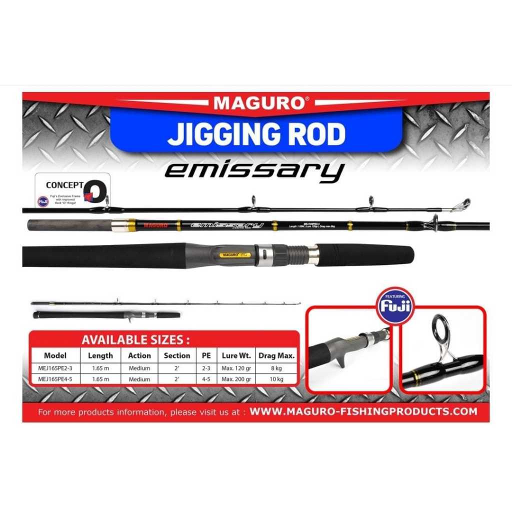 Rod OH / OVERHEAD MAGURO EMISSARY JIGGING 165cm (Line Test PE.2-3)