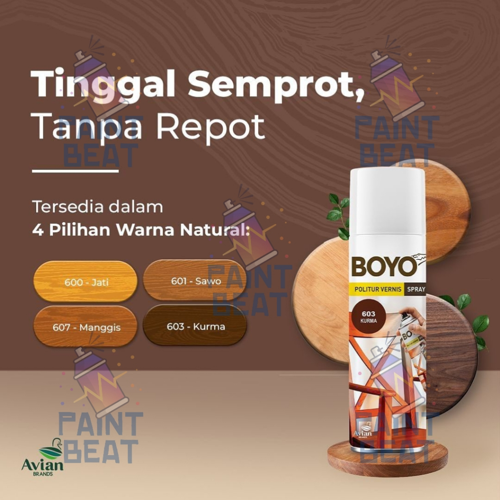 AVIAN BOYO POLITUR SPRAY POLITUR SEMPORT POLITUR BOYO SEMPROT 400CC
