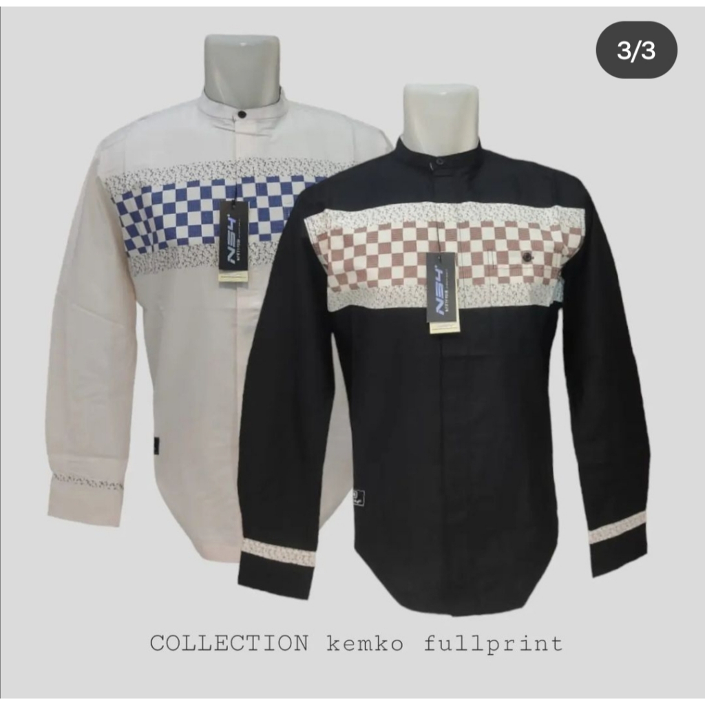Baju Koko Pria Tangan Panjang✓Baju Koko Modern✓Koko Pria