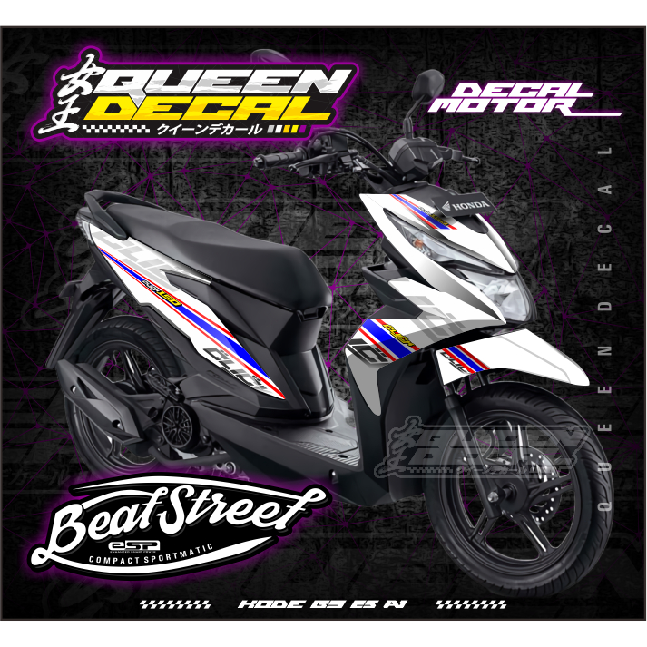 Stiker Decal Beat Street Esp FULL BODY  // Decal Full Body Motif Click Elegan Simpel  - BS