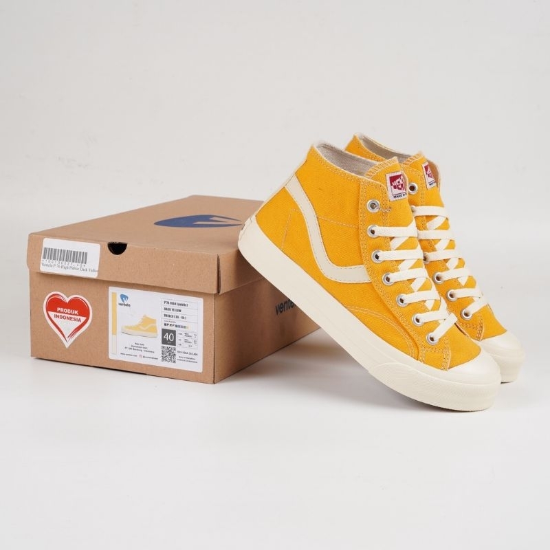ORIGINAL VENTELA SHOES | Sepatu Ventela Public Dark Yellow High Cut | Sepatu SunFlower Brand Lokal S