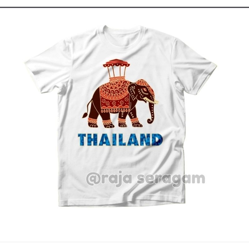baju Oleh oleh thailand motif GAJAH TANDU KEREN