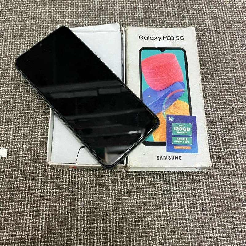 Samsung Galaxy M33 6/128gb Fullset Second Garansi Resmi