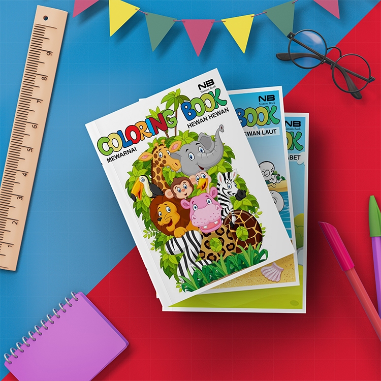 

Buku Mewarnai Anak TK PAUD Buku Mewarnai Gambar HEWAN DARAT