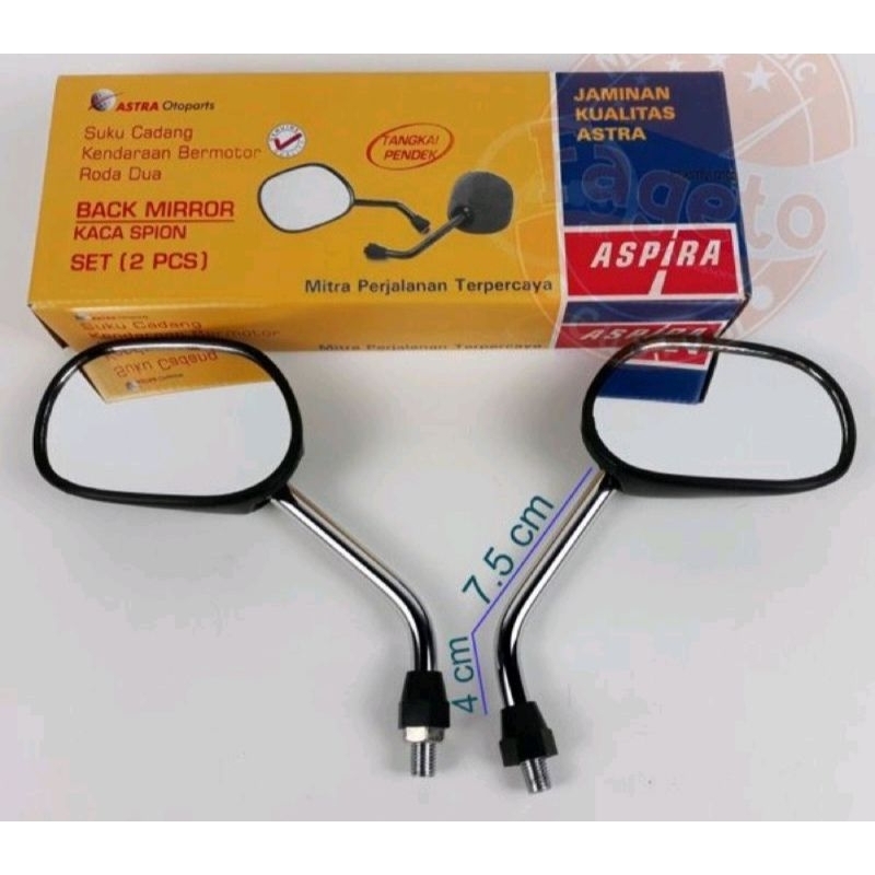 SPION TANGKAI PENDEK CHROME ASPIRA