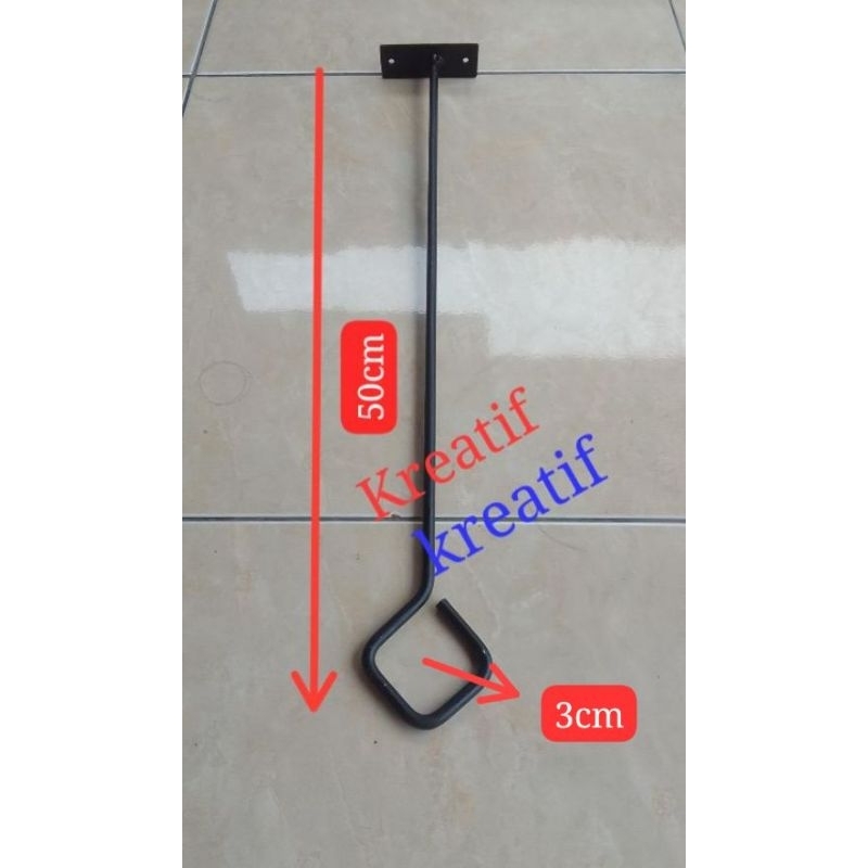 gantungan baju mini bracket gantungan baju putar tempel plapon / dinding gantungan pakaian gantungan