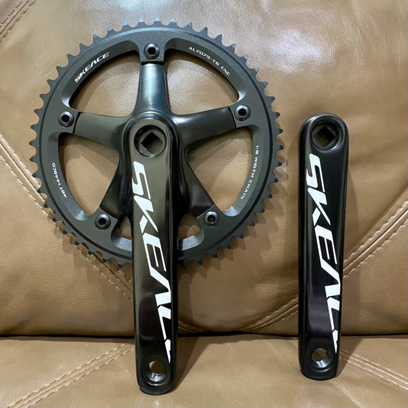 Crankset SkeAce 48T BCD 144 BB Kotak Hitam