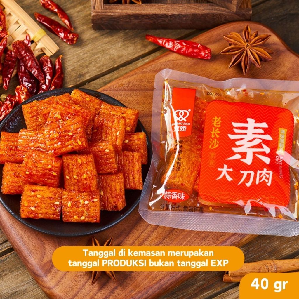 

BPOM [HALAL] Shuang Jiao Latiao MINI Vegetarian Spicy Snack/ Snack China