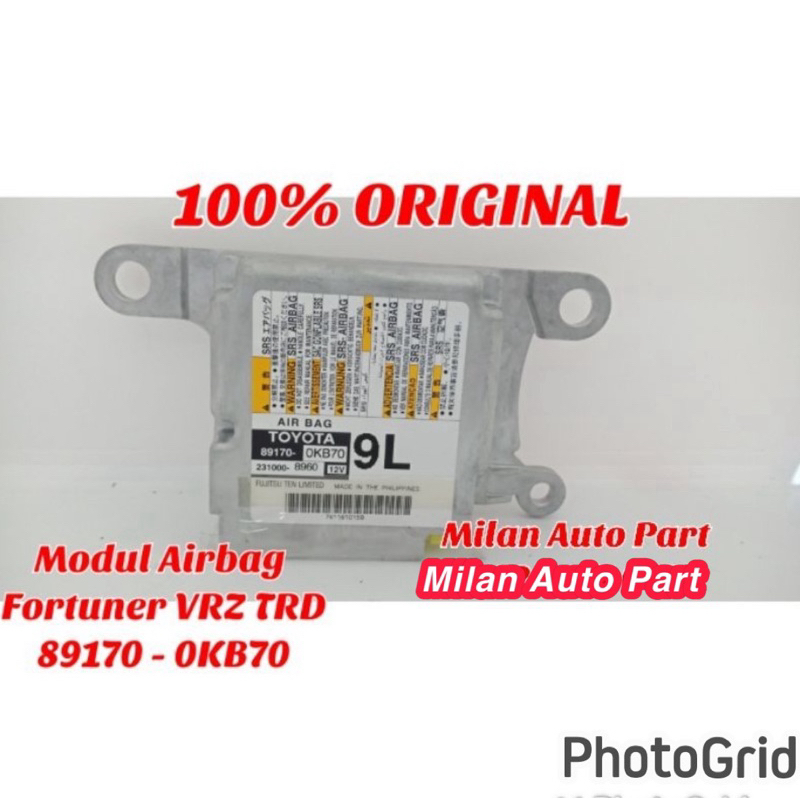 Modul airbag Fortuner vrz trd 89170 0KB70 modul air bag fortuner vrz