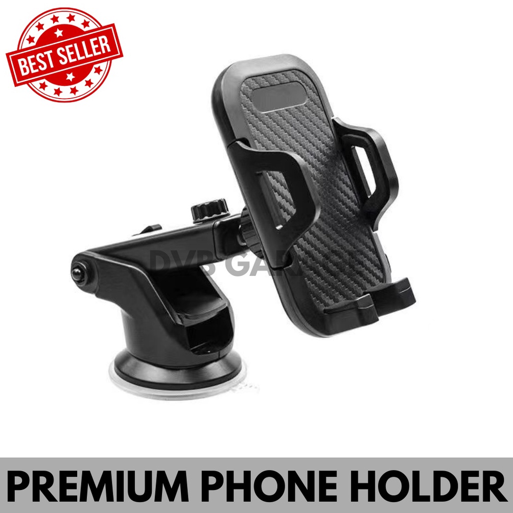 Paling Popular PREMIUM PHONE HOLDER MOUNT MOBIL  OTOMATIS KACA TEMPEL HANDPHONE HP SCN