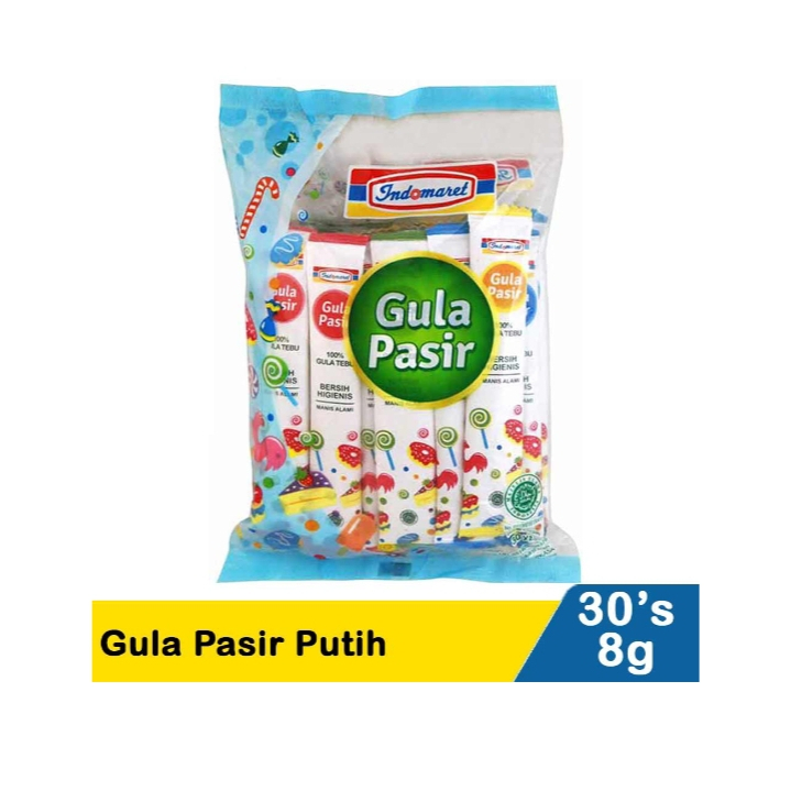 

Indomaret Gula Pasir Stick 30x8 gr / Gula merah Stick 20x6 gr